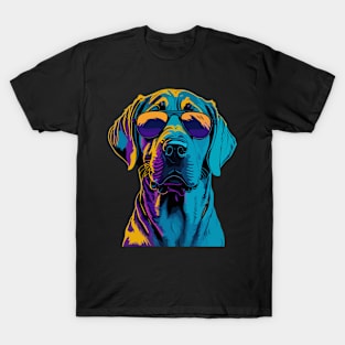 Neon Labrador Retrievers with Sunglasses T-Shirt